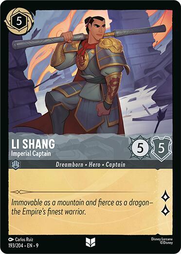 Li Shang Imperial Captain 193/204 (Fabled)  - Cold Foil | Good Games Adelaide SA