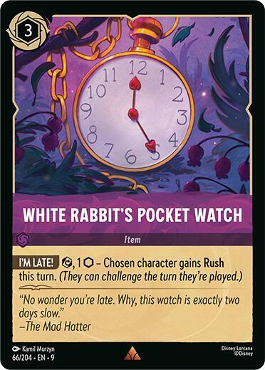 White Rabbits Pocket Watch 66/204 (Fabled)  - Cold Foil | Good Games Adelaide SA