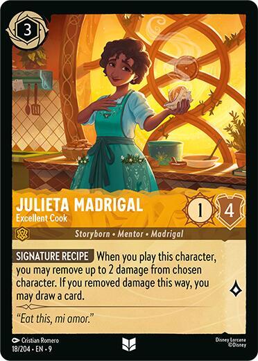Julieta Madrigal Excellent Cook 18/204 (Fabled)  - Cold Foil | Good Games Adelaide SA