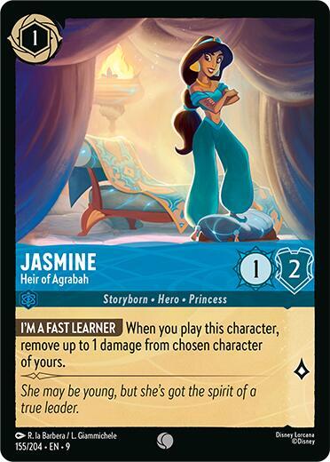 Jasmine Heir of Agrabah 155/204 (Fabled)  - Cold Foil | Good Games Adelaide SA