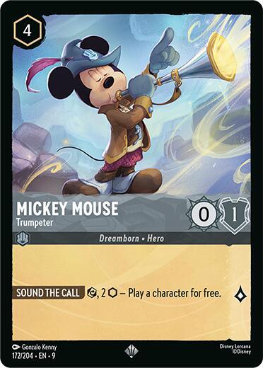 Mickey Mouse Trumpeter 172/204 (Fabled)  | Good Games Adelaide SA