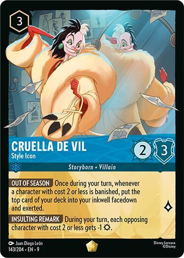 Cruella De Vil Style Icon 143/204 (Fabled)  | Good Games Adelaide SA
