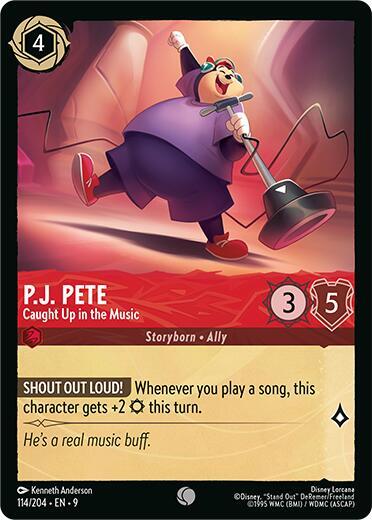 PJ Pete Caught Up in the Music 114/204 (Fabled)  - Cold Foil | Good Games Adelaide SA