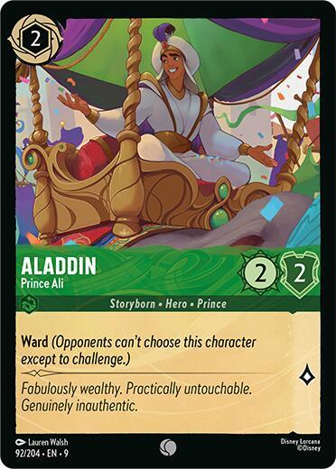 Aladdin Prince Ali 92/204 (Fabled)  - Cold Foil | Good Games Adelaide SA