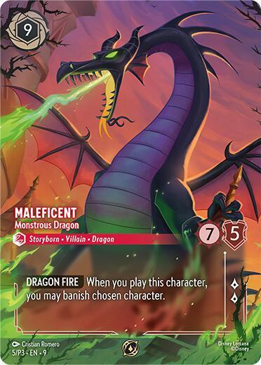 Maleficent Monstrous Dragon Store Championship 5 (Disney Lorcana Promo Cards)  - Holofoil | Good Games Adelaide SA