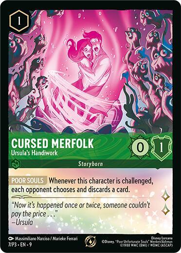 Cursed Merfolk Ursulas Handiwork 7 (Disney Lorcana Promo Cards)  - Cold Foil | Good Games Adelaide SA