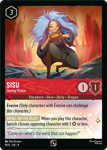 Sisu Daring Visitor 9 (Disney Lorcana Promo Cards)  - Cold Foil | Good Games Adelaide SA