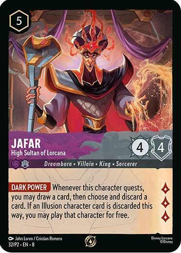 Jafar High Sultan of Lorcana Store Champion Participant 32 (Disney Lorcana Promo Cards)  | Good Games Adelaide SA