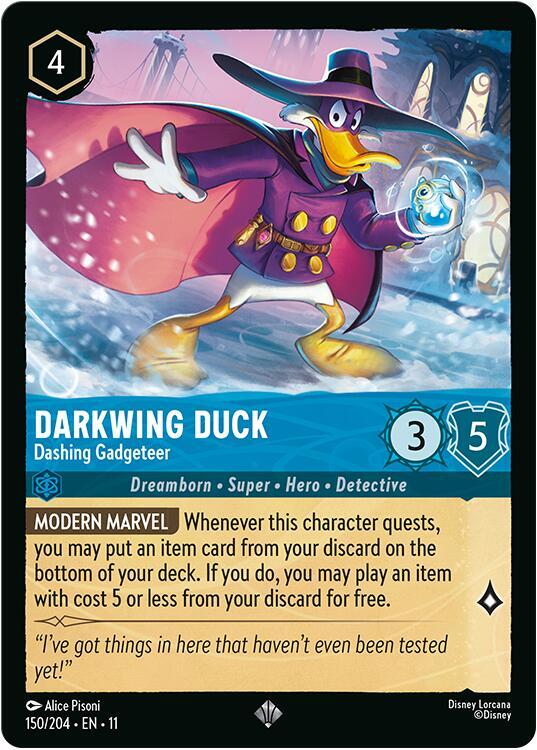 Darkwing Duck Dashing Gadgeteer 150/204 (Winterspell)  - Cold Foil | Good Games Adelaide SA