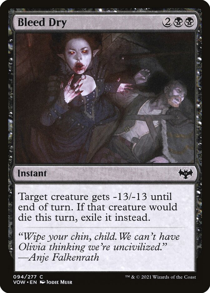 Bleed Dry 94 (Innistrad: Crimson Vow)  | Good Games Adelaide SA