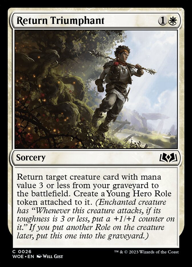 Return Triumphant 26 (Wilds of Eldraine)  - Foil | Good Games Adelaide SA