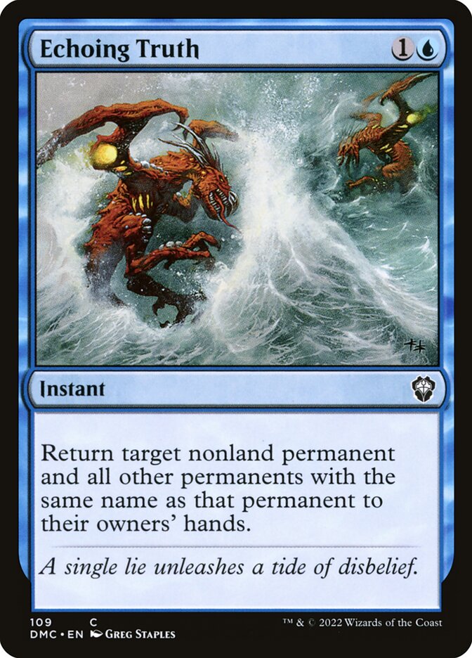 Echoing Truth 109 (Commander: Dominaria United)  | Good Games Adelaide SA