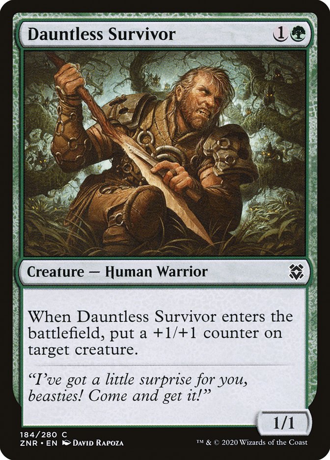 Dauntless Survivor 184/280 (Zendikar Rising)  - Foil | Good Games Adelaide SA