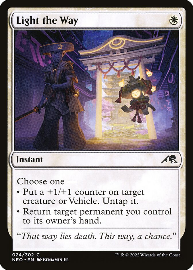 Light the Way 24 (Kamigawa: Neon Dynasty)  - Foil | Good Games Adelaide SA