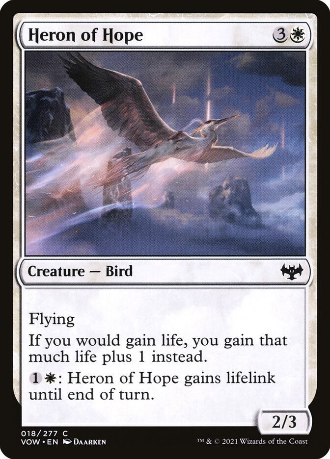 Heron of Hope 18 (Innistrad: Crimson Vow)  - Foil | Good Games Adelaide SA