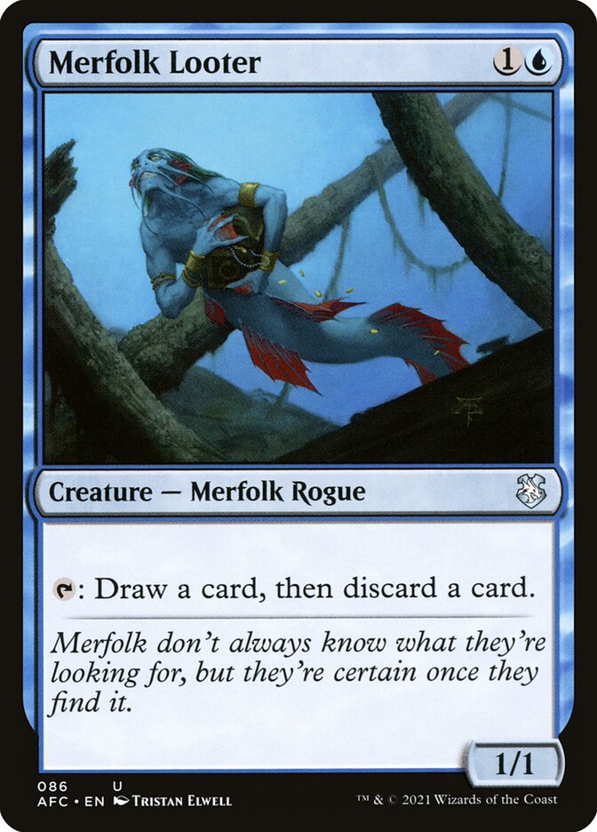 Merfolk Looter 86 (Commander: Adventures in the Forgotten Realms)  | Good Games Adelaide SA
