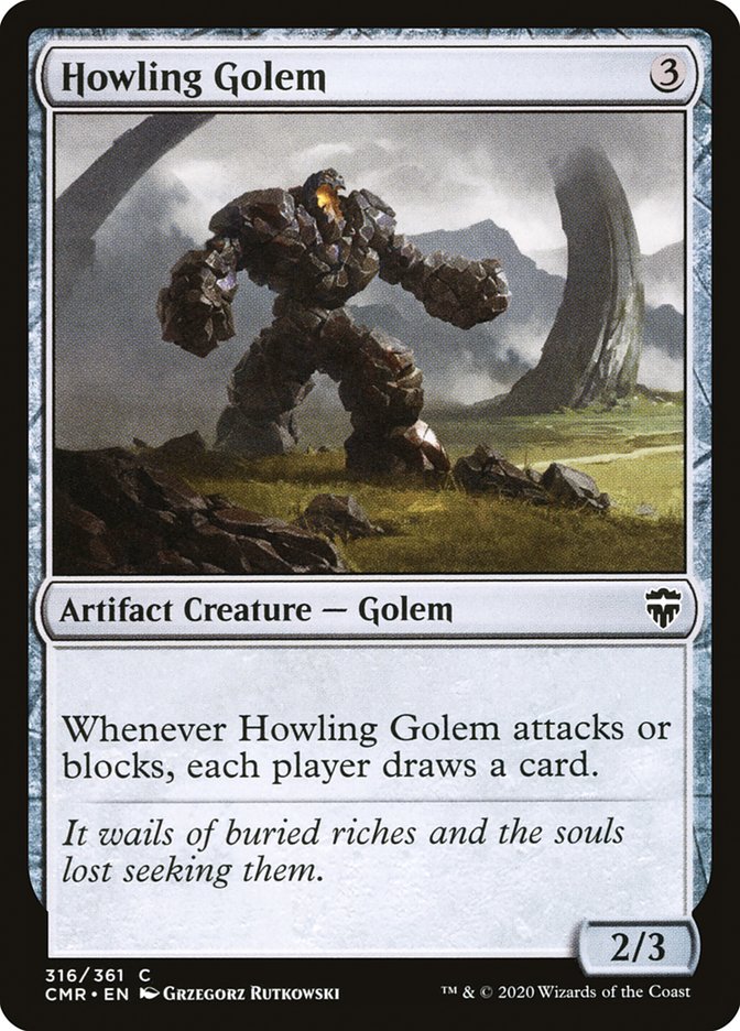 Howling Golem 316 (Commander Legends)  - Foil | Good Games Adelaide SA