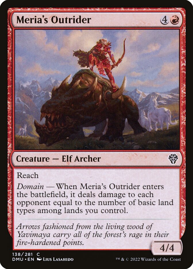 Meria's Outrider 138 (Dominaria United)  - Foil | Good Games Adelaide SA