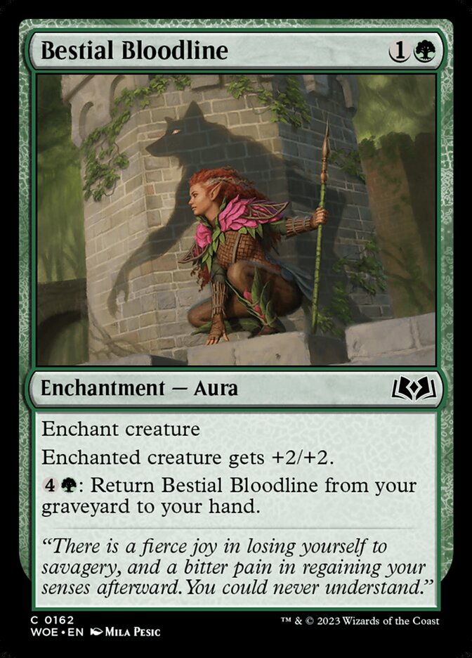 Bestial Bloodline 162 (Wilds of Eldraine)  - Foil | Good Games Adelaide SA