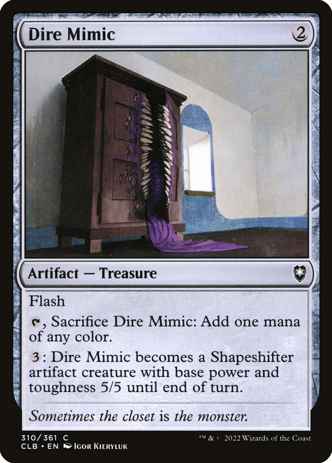 Dire Mimic 310 (Commander Legends: Battle for Baldur's Gate)  - Foil | Good Games Adelaide SA