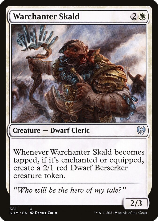 Warchanter Skald 381 (Kaldheim)  | Good Games Adelaide SA