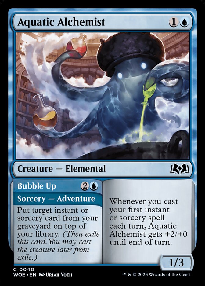 Aquatic Alchemist // Bubble Up 40 (Wilds of Eldraine)  - Foil | Good Games Adelaide SA