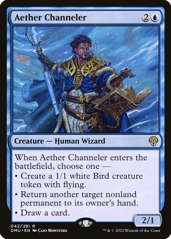 Aether Channeler 42 (Dominaria United)  - Foil | Good Games Adelaide SA