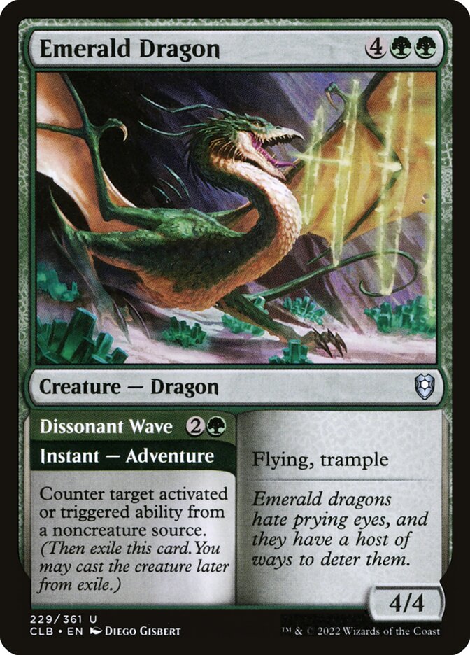 Emerald Dragon 229 (Commander Legends: Battle for Baldur's Gate)  | Good Games Adelaide SA