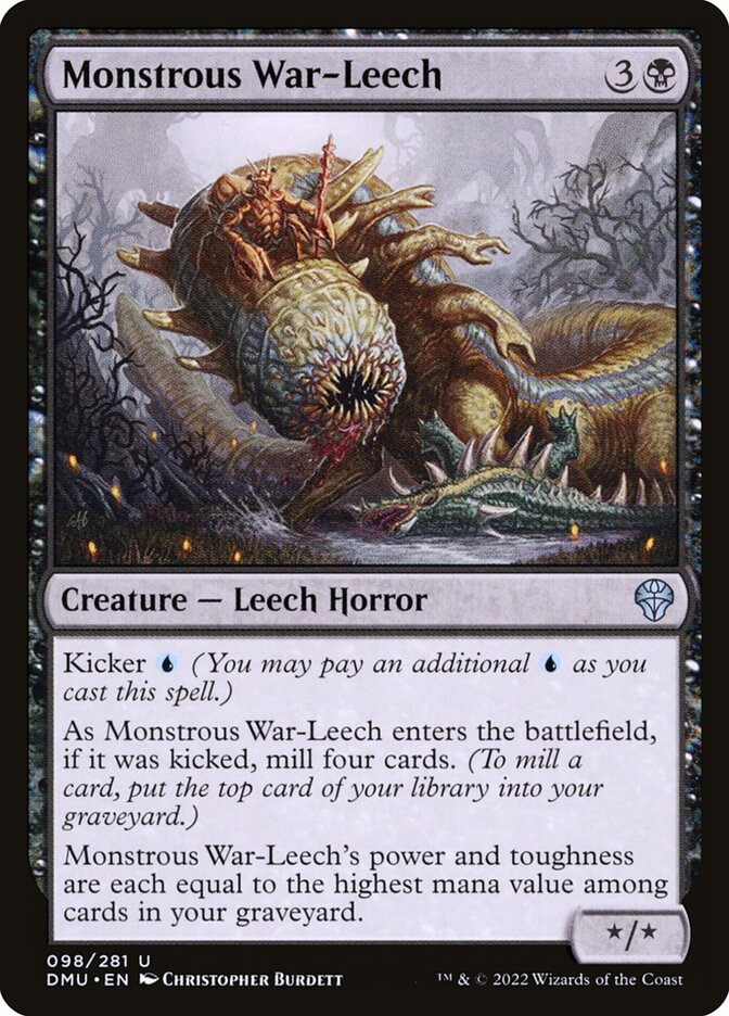 Monstrous War-Leech 98 (Dominaria United)  | Good Games Adelaide SA