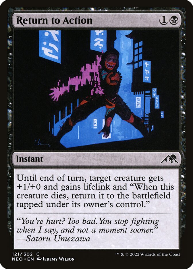 Return to Action 121 (Kamigawa: Neon Dynasty)  | Good Games Adelaide SA