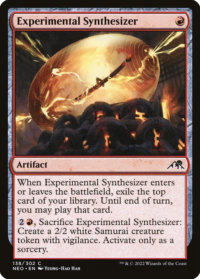 Experimental Synthesizer 138 (Kamigawa: Neon Dynasty)  - Foil | Good Games Adelaide SA