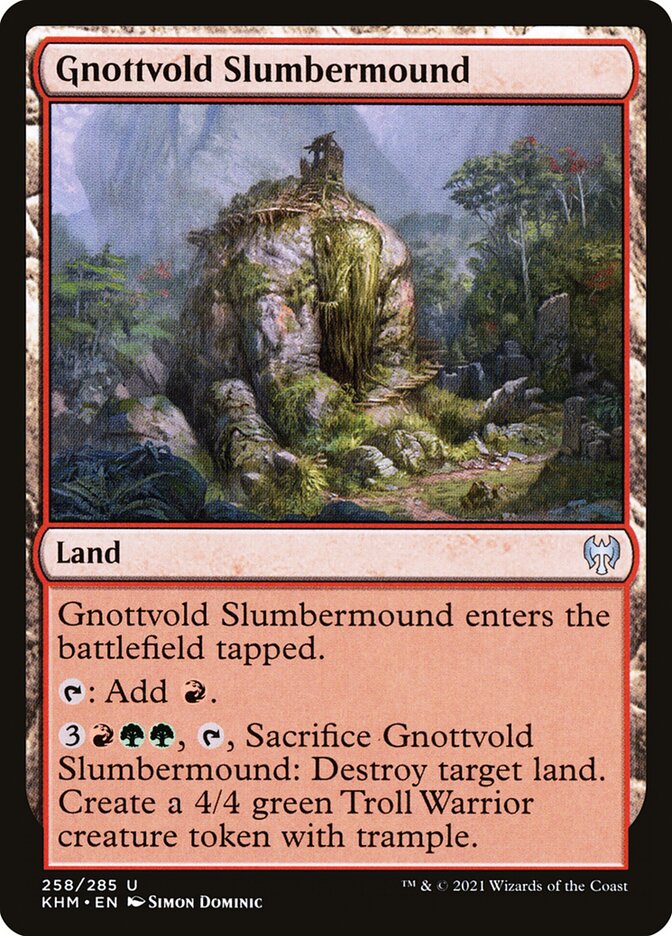 Gnottvold Slumbermound 258 (Kaldheim)  | Good Games Adelaide SA