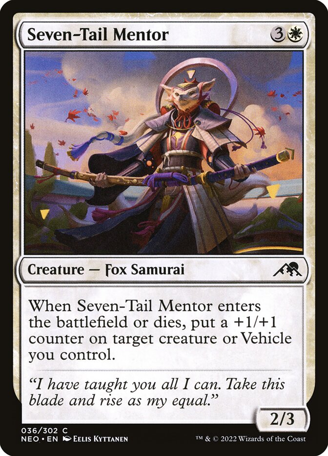 Seven-Tail Mentor 36 (Kamigawa: Neon Dynasty)  | Good Games Adelaide SA