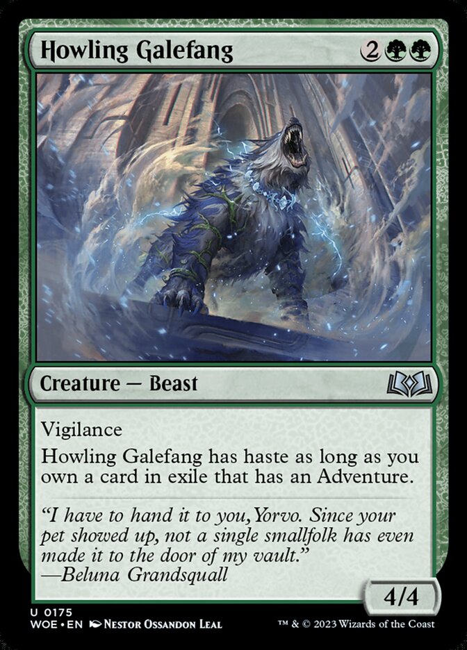 Howling Galefang 175 (Wilds of Eldraine)  | Good Games Adelaide SA