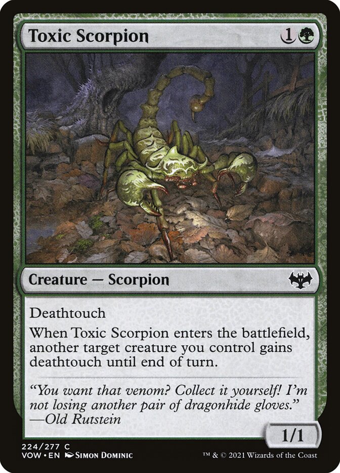 Toxic Scorpion 224 (Innistrad: Crimson Vow)  | Good Games Adelaide SA