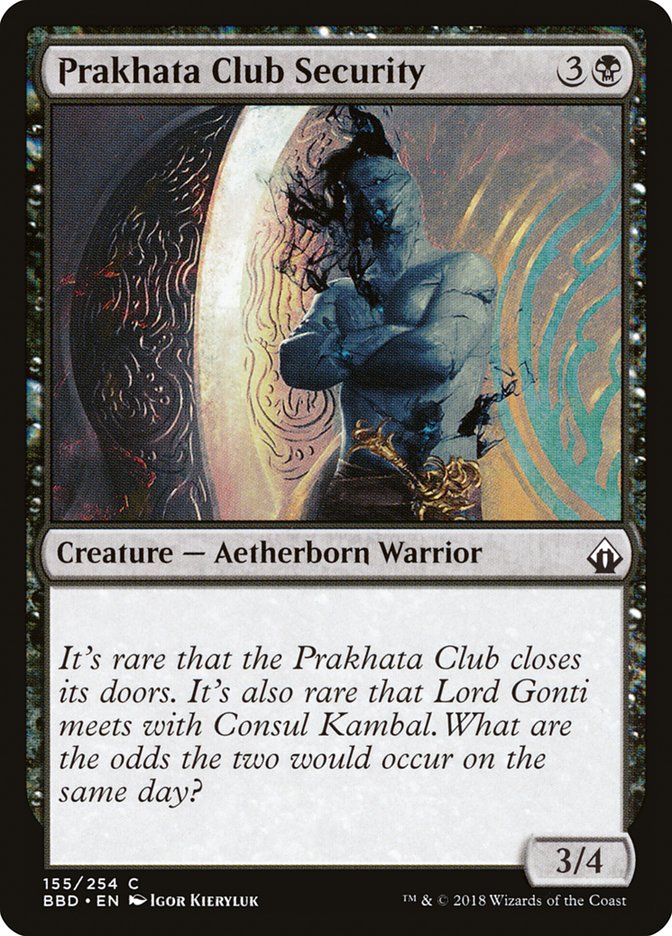 Prakhata Club Security 155 (Battlebond)  - Foil | Good Games Adelaide SA