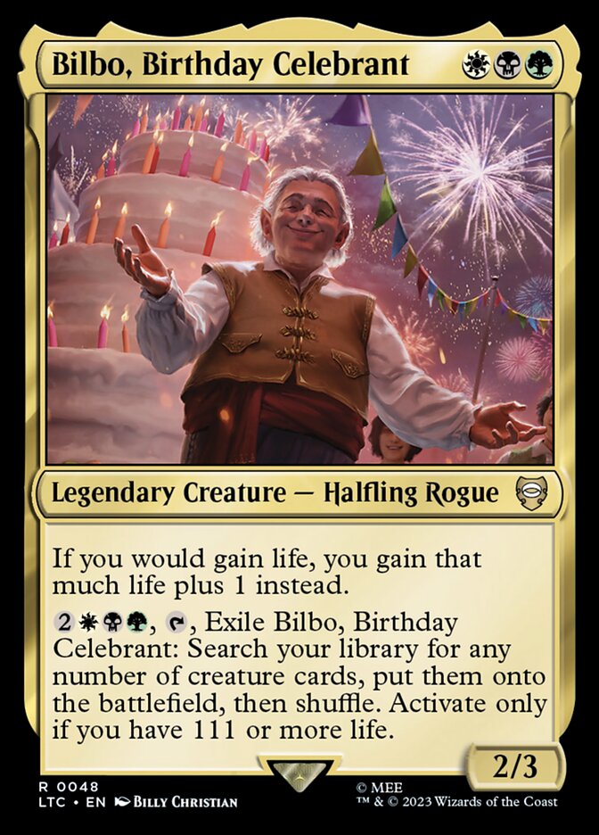 Bilbo, Birthday Celebrant 48 (Commander: The Lord of the Rings: Tales of Middle-earth)  | Good Games Adelaide SA
