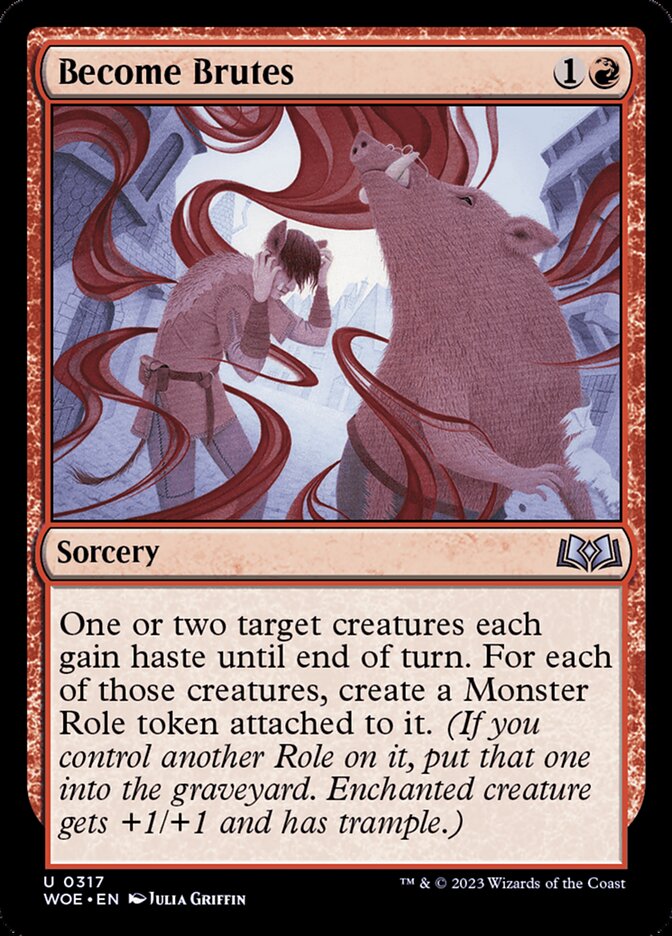 Become Brutes 317 (Wilds of Eldraine)  - Foil | Good Games Adelaide SA