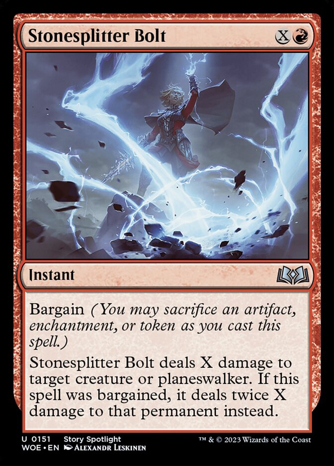 Stonesplitter Bolt 151 (Wilds of Eldraine)  | Good Games Adelaide SA