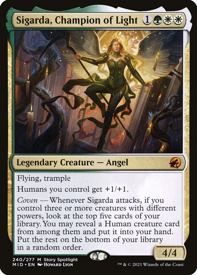 Sigarda, Champion of Light 240 (Innistrad: Midnight Hunt)  | Good Games Adelaide SA