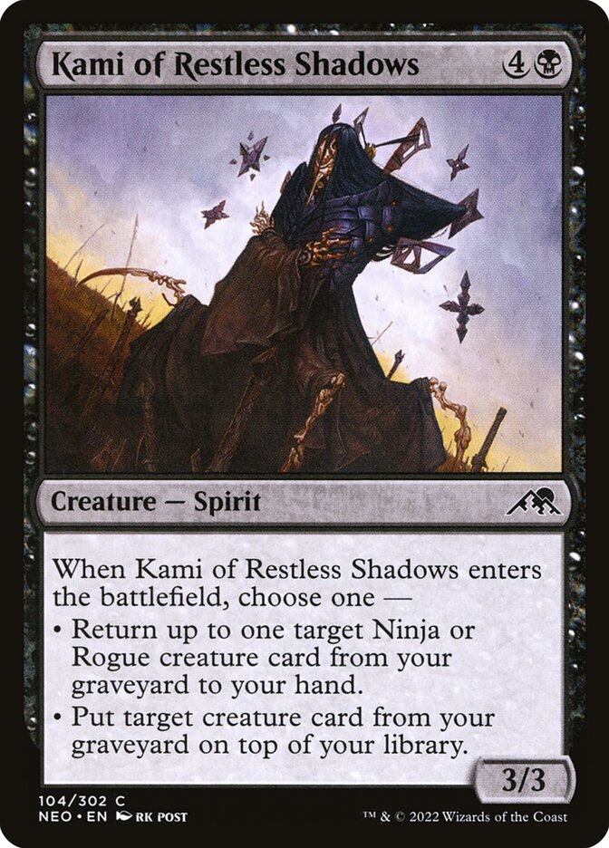 Kami of Restless Shadows 104 (Kamigawa: Neon Dynasty)  | Good Games Adelaide SA