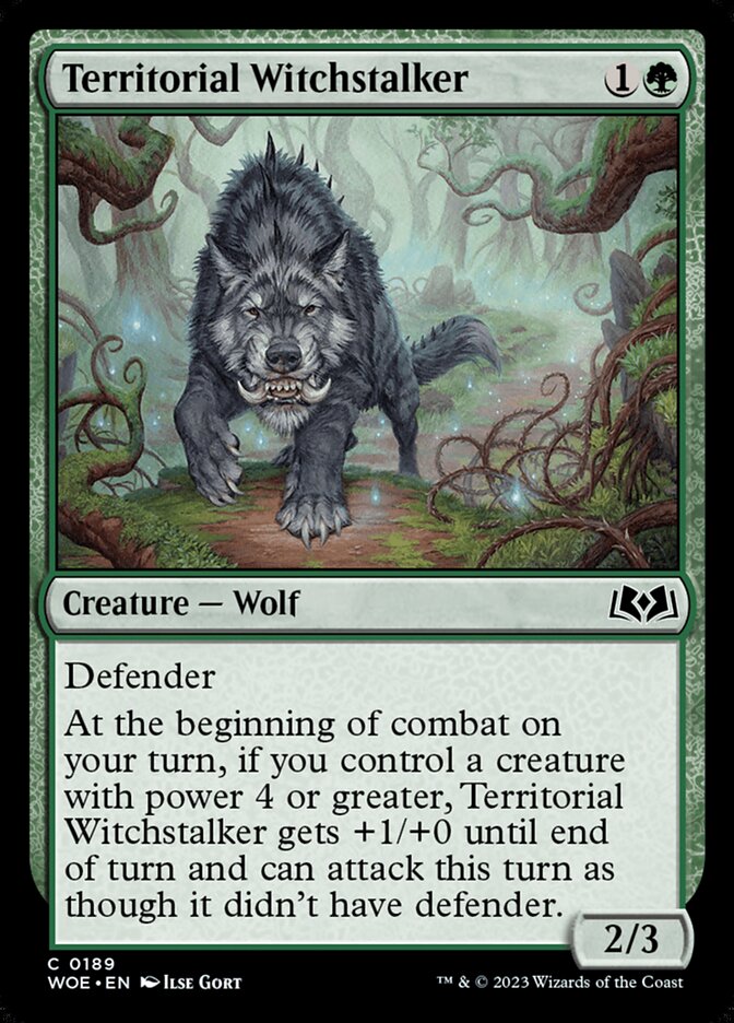 Territorial Witchstalker 189 (Wilds of Eldraine)  - Foil | Good Games Adelaide SA