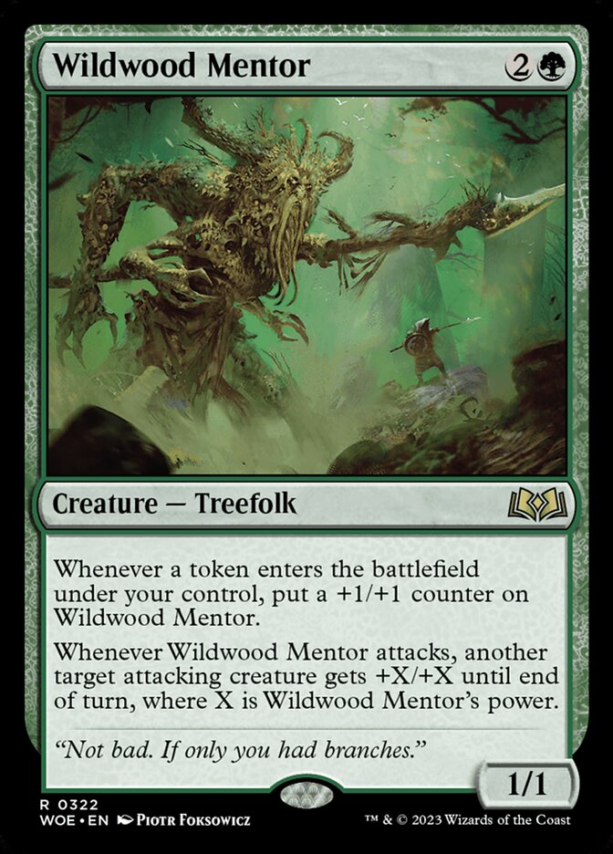 Wildwood Mentor 322 (Wilds of Eldraine)  - Foil | Good Games Adelaide SA