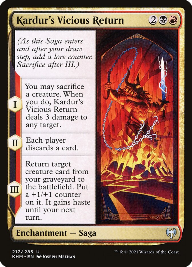 Kardur's Vicious Return 217 (Kaldheim)  - Foil | Good Games Adelaide SA