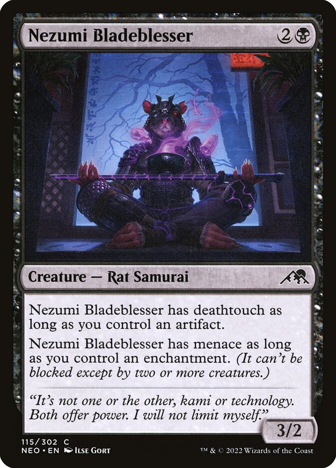 Nezumi Bladeblesser 115 (Kamigawa: Neon Dynasty)  - Foil | Good Games Adelaide SA