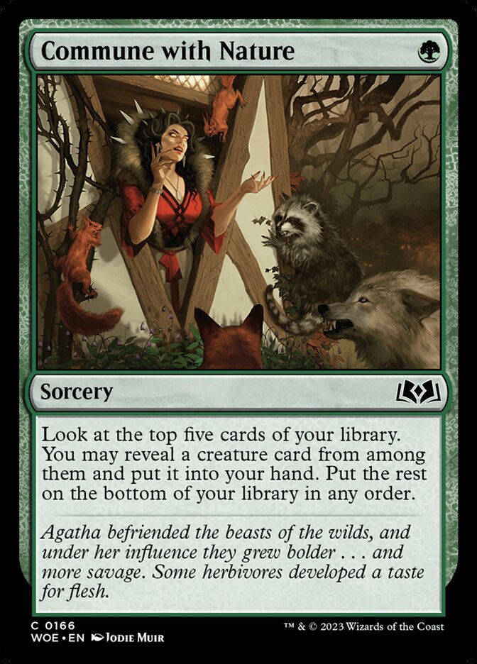 Commune with Nature 166 (Wilds of Eldraine)  - Foil | Good Games Adelaide SA