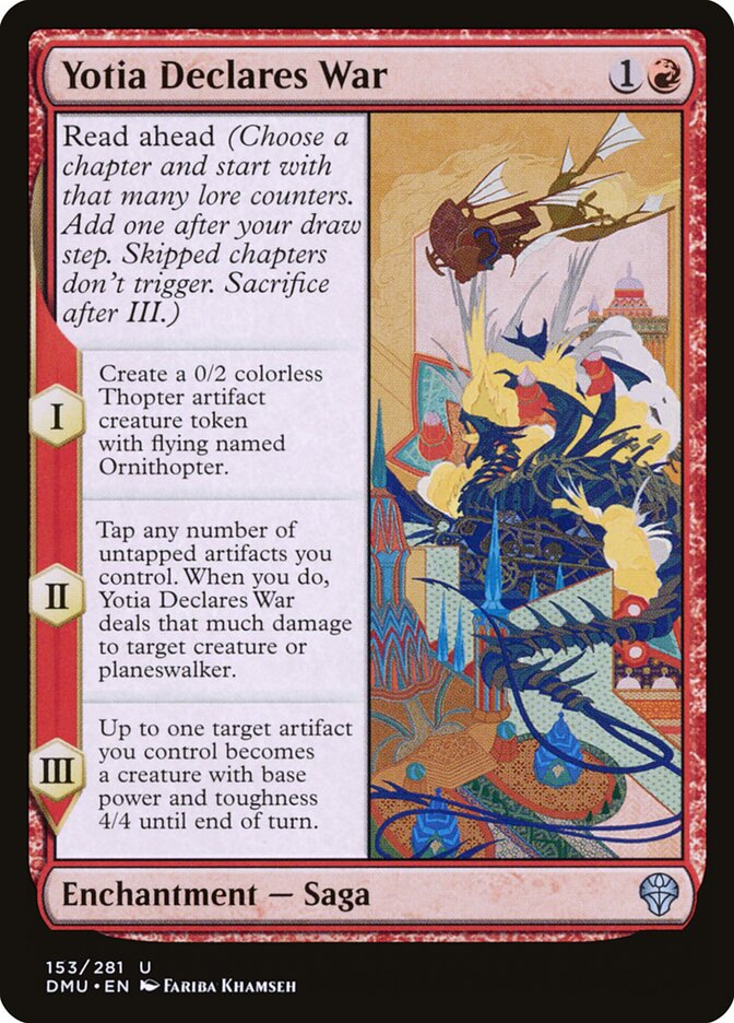 Yotia Declares War 153 (Dominaria United)  - Foil | Good Games Adelaide SA