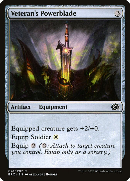 Veteran's Powerblade 41 (The Brothers' War)  - Foil