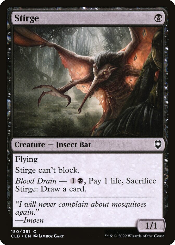 Stirge 150 (Commander Legends: Battle for Baldur's Gate)  - Foil | Good Games Adelaide SA