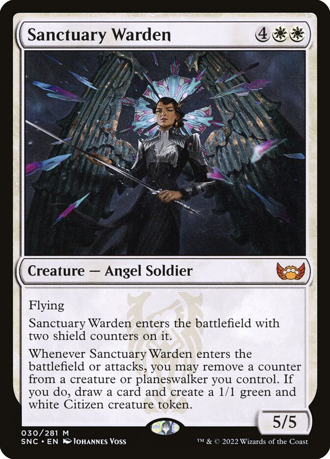 Sanctuary Warden 30 (Streets of New Capenna)  - Foil | Good Games Adelaide SA